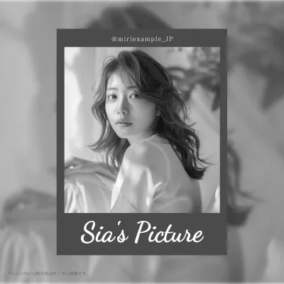 白と黒のモダンなインスタグラムフィルムプロモーション
