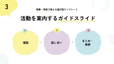 黄色 シンプル 進行案内 プレゼンテーション