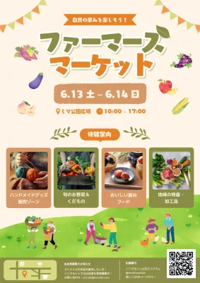 カラフル かわいい マーケット ポスター