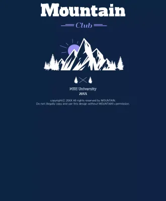 ネイビー シンプル クラブ ロゴ